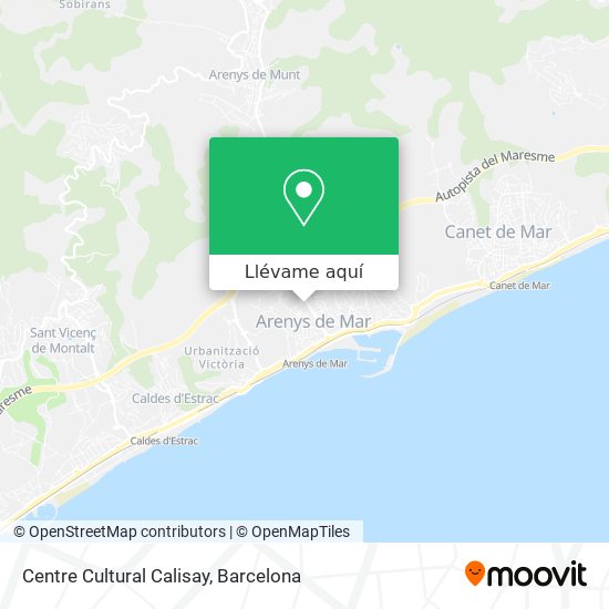Mapa Centre Cultural Calisay