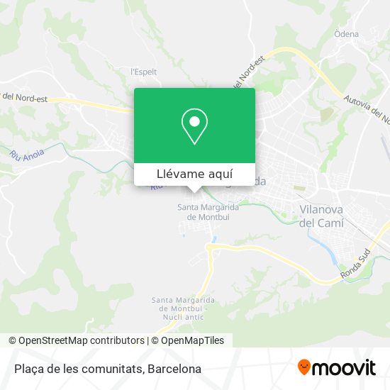 Mapa Plaça de les comunitats