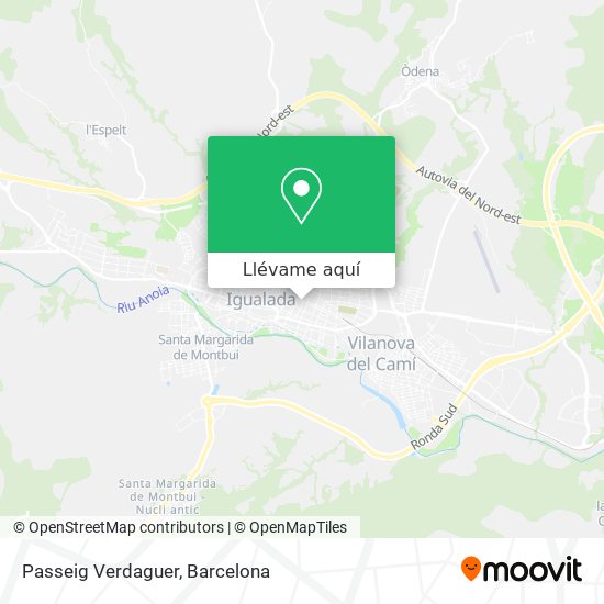 Mapa Passeig Verdaguer