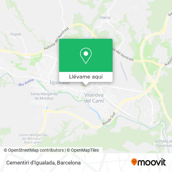 Mapa Cementiri d'Igualada