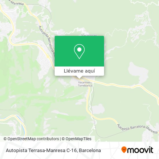 Mapa Autopista Terrasa-Manresa C-16