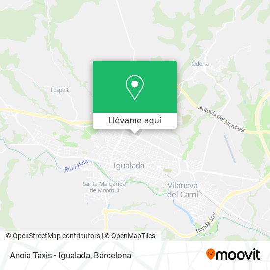 Mapa Anoia Taxis - Igualada