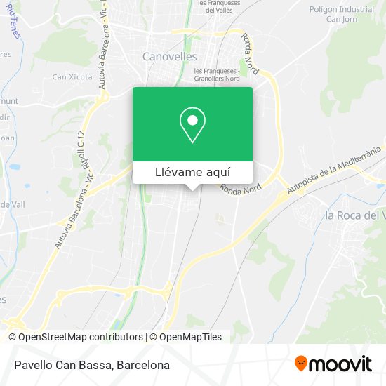 Mapa Pavello Can Bassa
