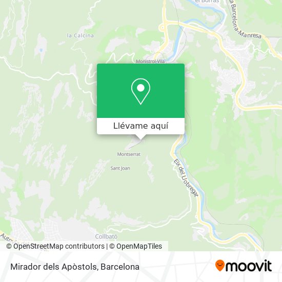 Mapa Mirador dels Apòstols
