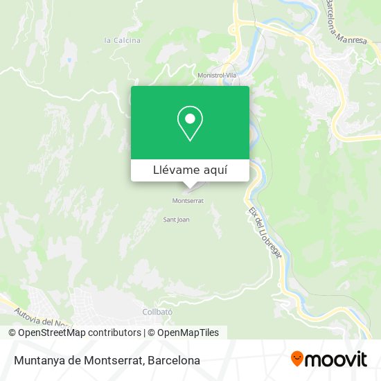Mapa Muntanya de Montserrat