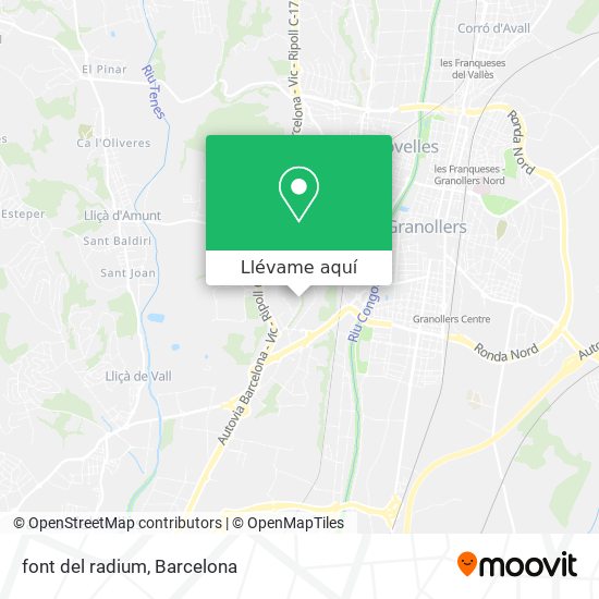 Mapa font del radium