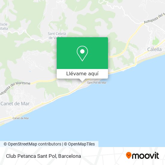 Mapa Club Petanca Sant Pol