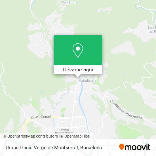 Mapa Urbanitzacio Verge de Montserrat