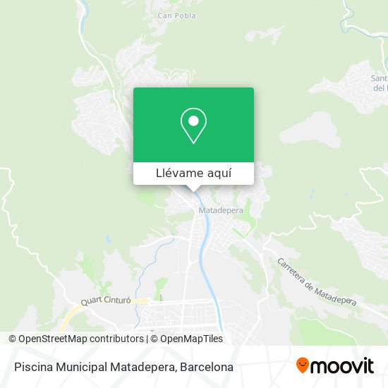 Mapa Piscina Municipal Matadepera
