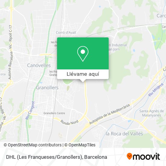 Mapa DHL (Les Franqueses / Granollers)