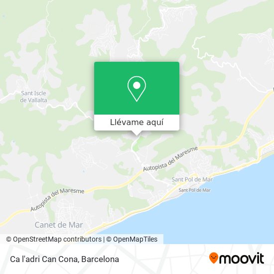 Mapa Ca l'adri Can Cona
