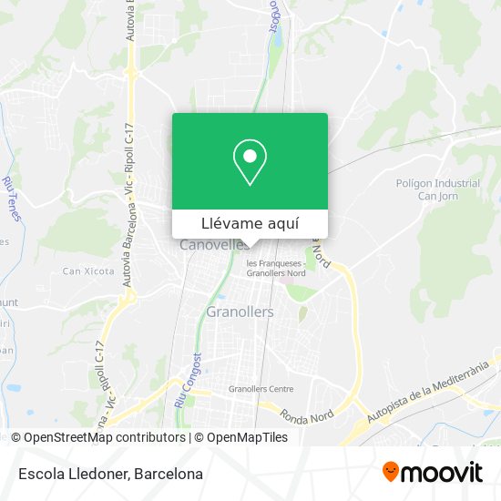 Mapa Escola Lledoner