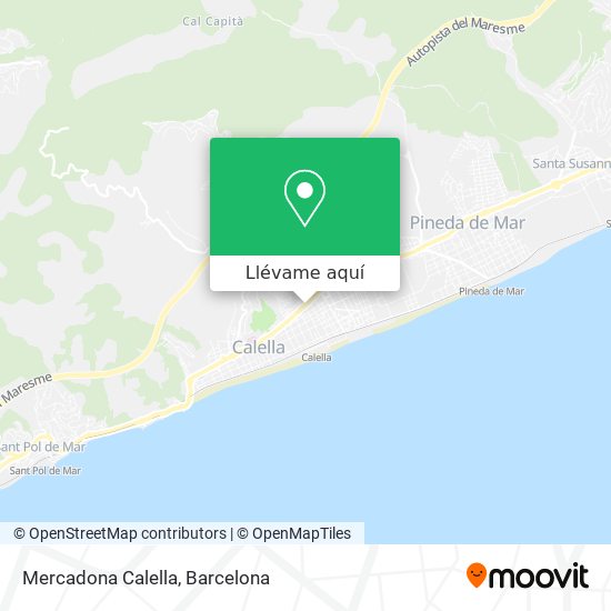 Mapa Mercadona Calella