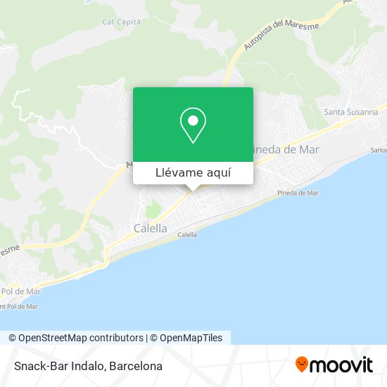 Mapa Snack-Bar Indalo
