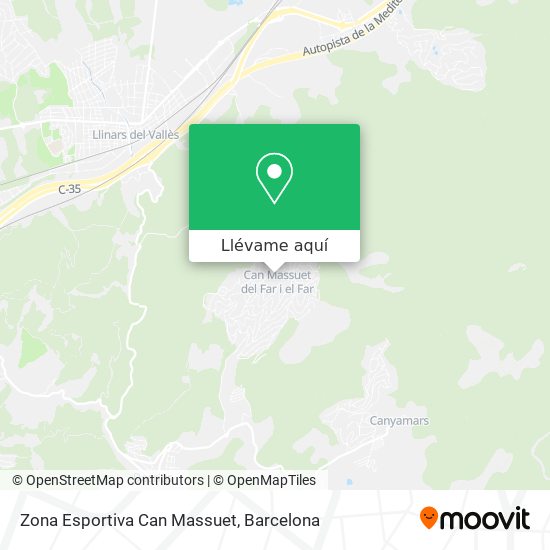 Mapa Zona Esportiva Can Massuet