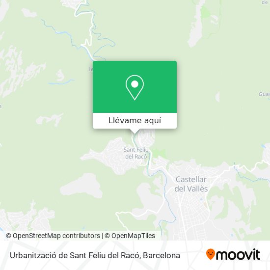 Mapa Urbanització de Sant Feliu del Racó