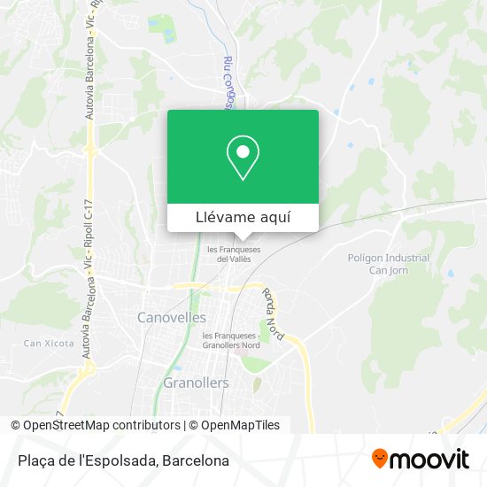 Mapa Plaça de l'Espolsada