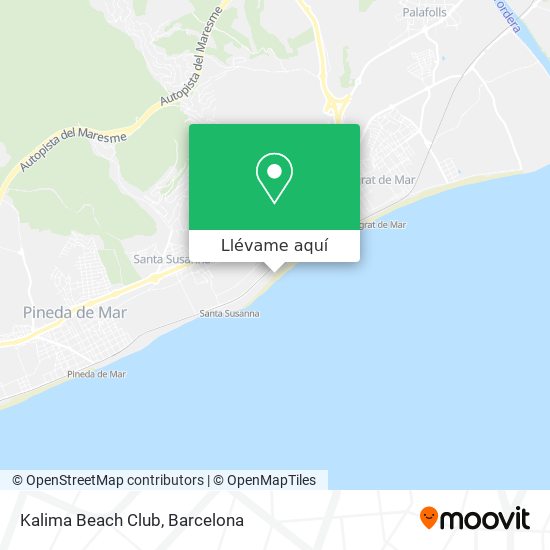 Mapa Kalima Beach Club