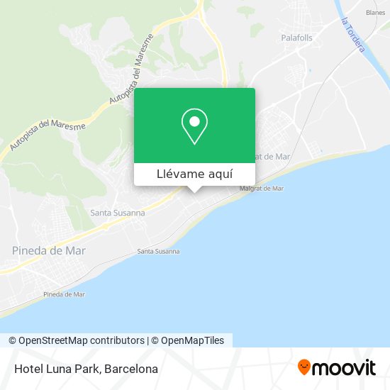 Mapa Hotel Luna Park
