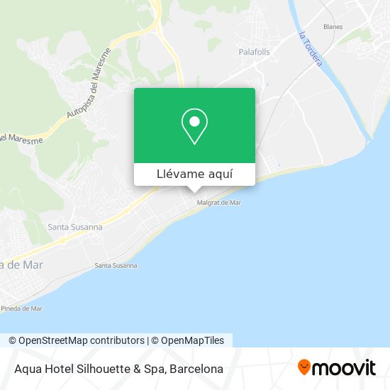 Mapa Aqua Hotel Silhouette & Spa