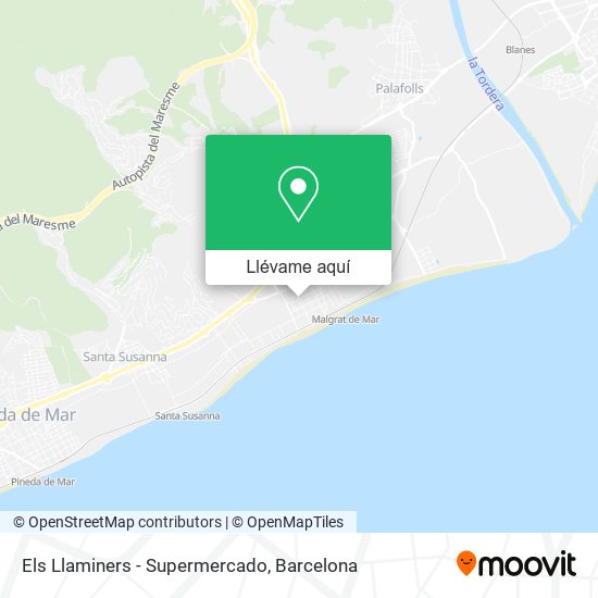 Mapa Els Llaminers - Supermercado