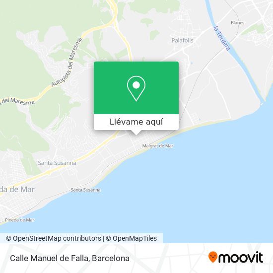 Mapa Calle Manuel de Falla