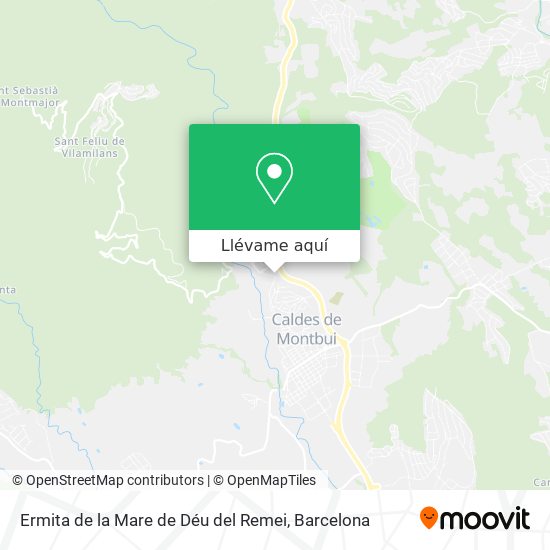 Mapa Ermita de la Mare de Déu del Remei