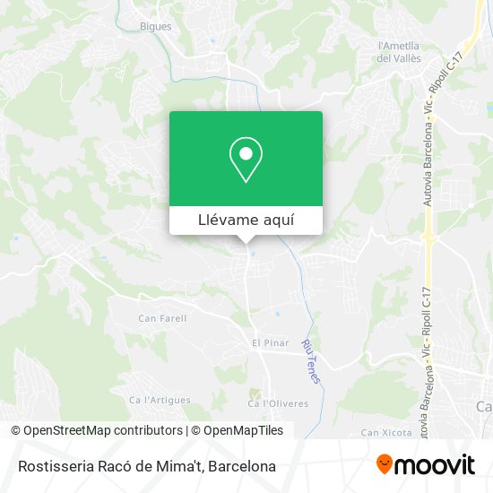 Mapa Rostisseria Racó de Mima't