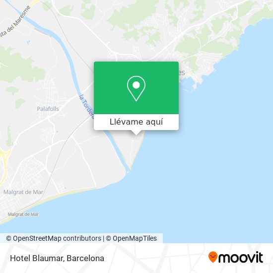 Mapa Hotel Blaumar