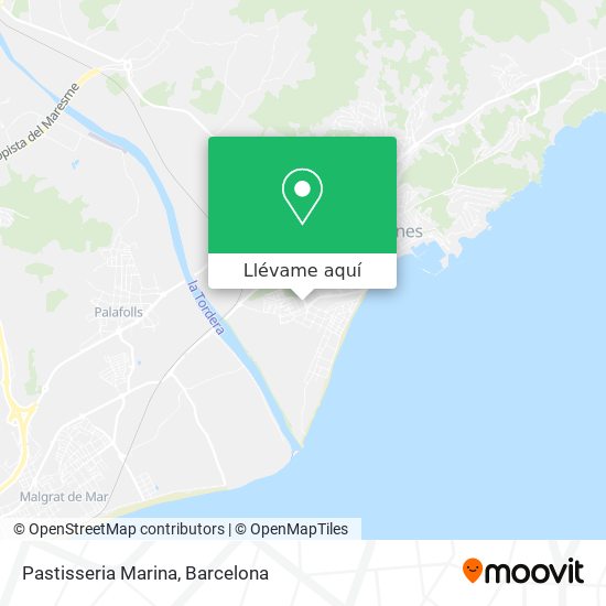 Mapa Pastisseria Marina