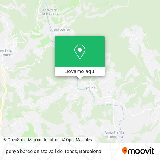 Mapa penya barcelonista vall del tenes