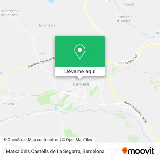 Mapa Marxa dels Castells de La Segarra
