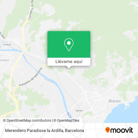 Mapa Merendero Paradisse la Ardilla