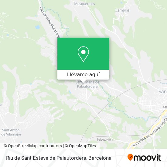 Mapa Riu de Sant Esteve de Palautordera
