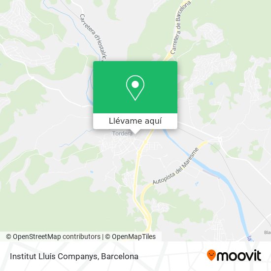 Mapa Institut Lluís Companys