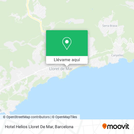 Mapa Hotel Helios Lloret De Mar