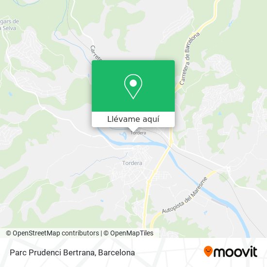 Mapa Parc Prudenci Bertrana