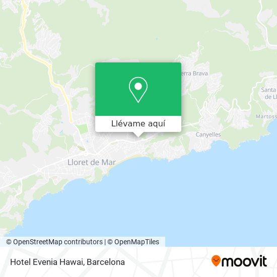 Mapa Hotel Evenia Hawai