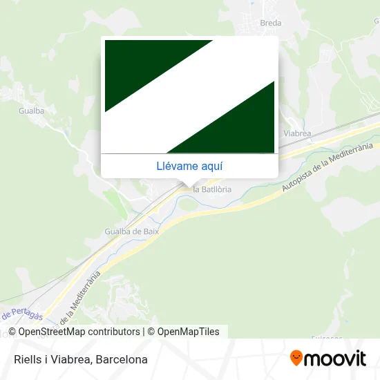 Mapa Riells i Viabrea