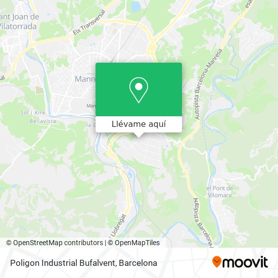 Mapa Poligon Industrial Bufalvent