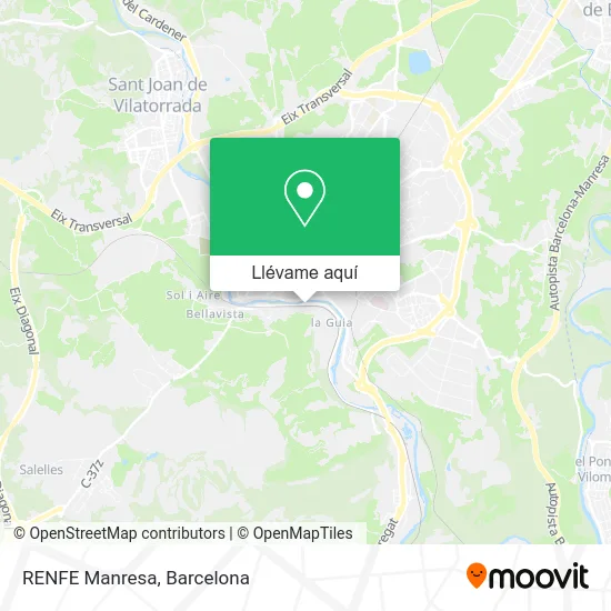 Mapa RENFE Manresa