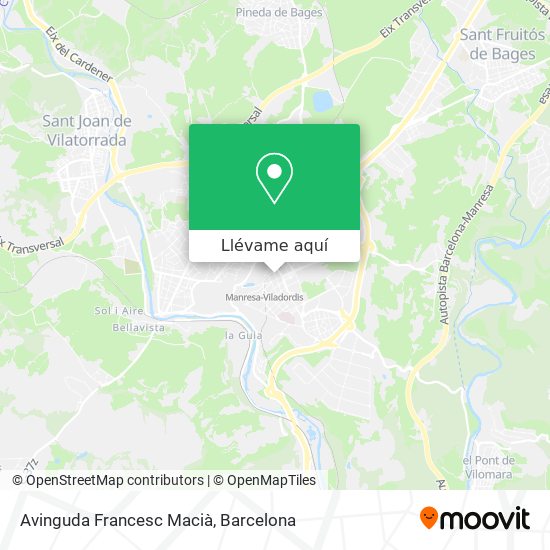 Mapa Avinguda Francesc Macià