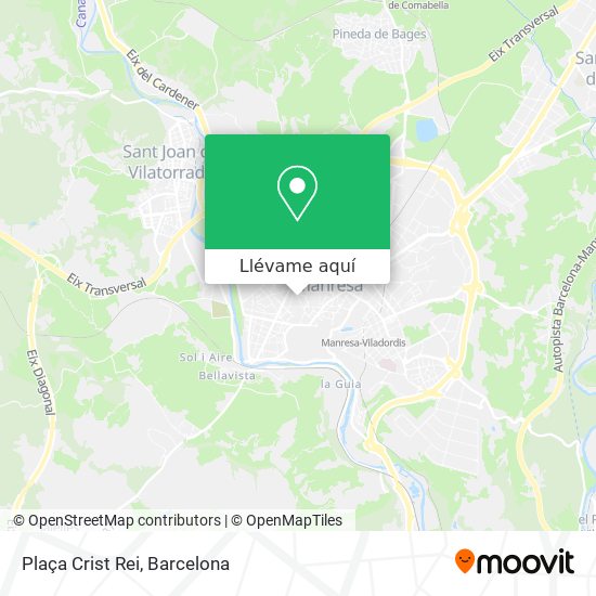 Mapa Plaça Crist Rei