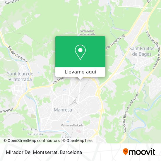 Mapa Mirador Del Montserrat