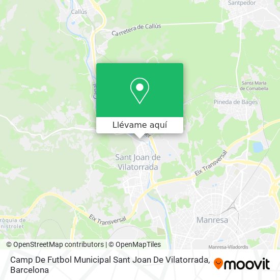 Mapa Camp De Futbol Municipal Sant Joan De Vilatorrada