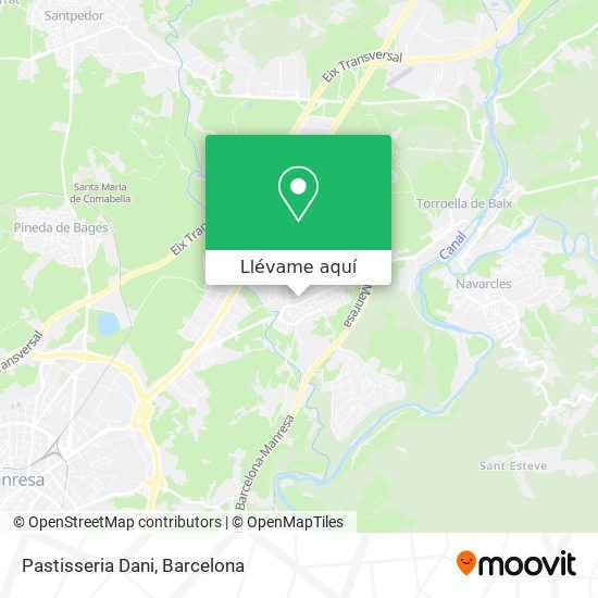 Mapa Pastisseria Dani