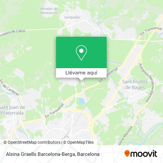 Mapa Alsina Graells Barcelona-Berga