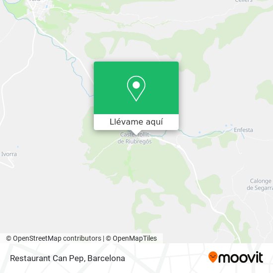 Mapa Restaurant Can Pep