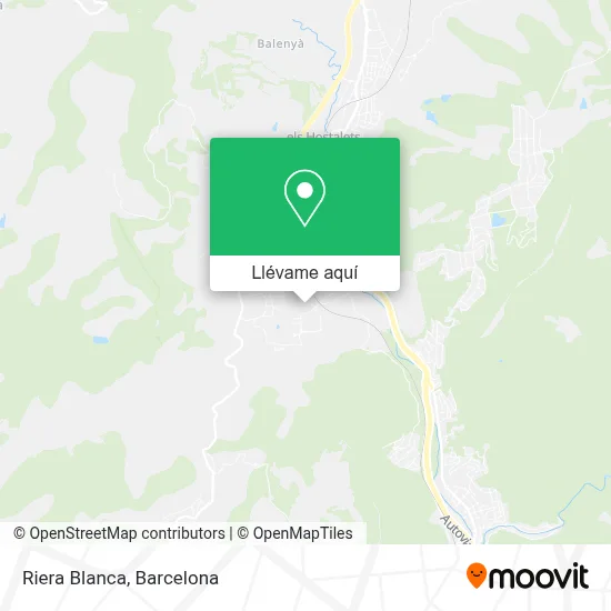 Mapa Riera Blanca
