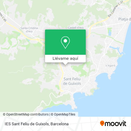 Mapa IES Sant Feliu de Guíxols